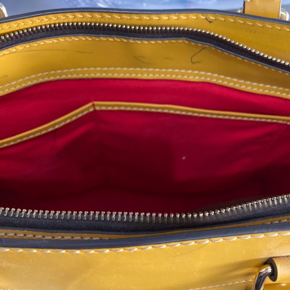 DOONEY & BOURKE Beacon Zip Tote Dandelion Yellow European Vacchetta Leather - Picture 13 of 16